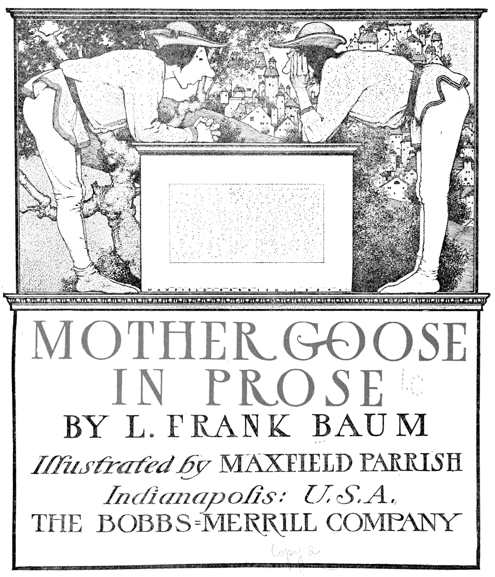 Mother Goose in Prose Content Page